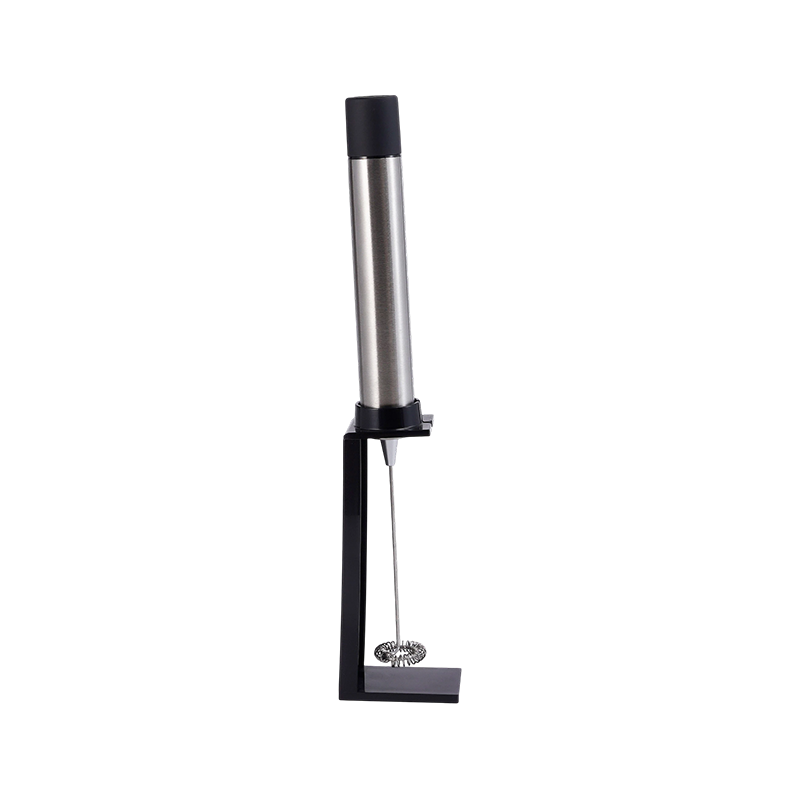 Batedor de leite elétrico automático em aço inoxidável com base